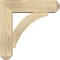 Ekena Millwork Thorton Craftsman Rough Sawn Bracket w/ Offset Brace, Douglas Fir, 6"W x 20"D x 20"H BKT0604X20X20THR04RDF - alternate 2